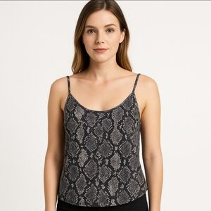 Pink Republic Snakeskin Print Tank Size Lg